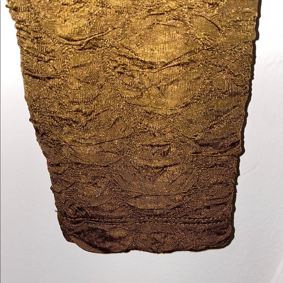 SHEIN SXY Medium Brown Honeycomb Textured Bodycon Dress - Picture 12 of 16